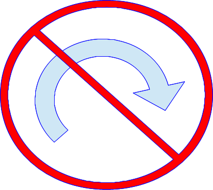 no turn